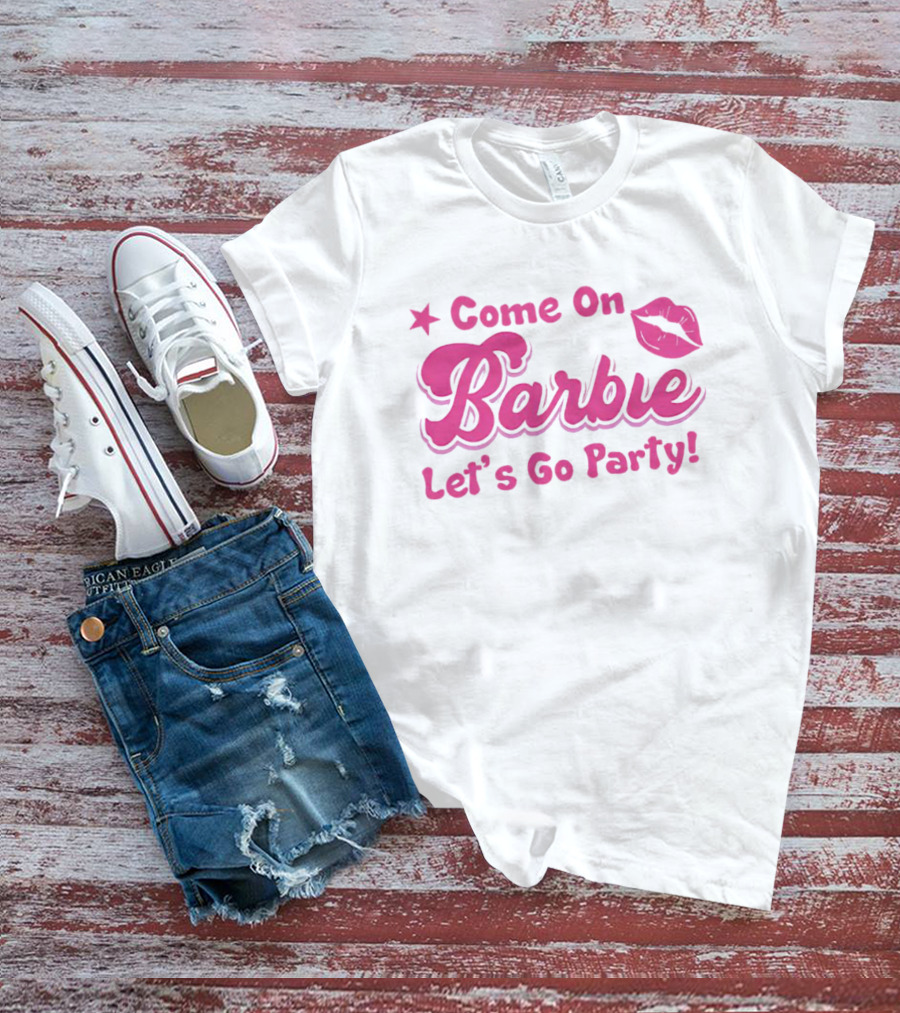 Come On Barbie Let's Go Party Lip T-Shirt