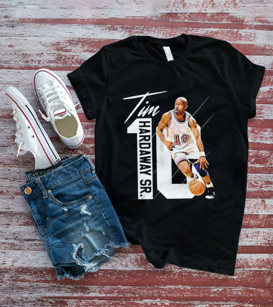 Tim Hardaway Sr. Basketball Number 10 Michigan Player T-Shirt