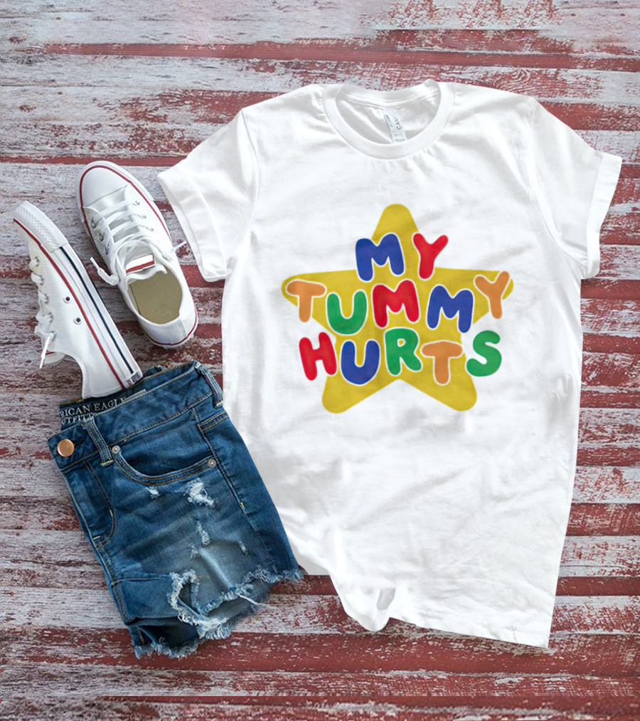 My Tummy Hurts Colorful Star T-Shirt