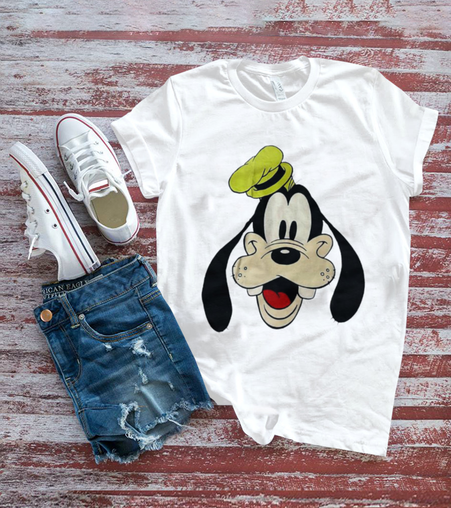 Yats Goofy Head Disney Character Face T-Shirt