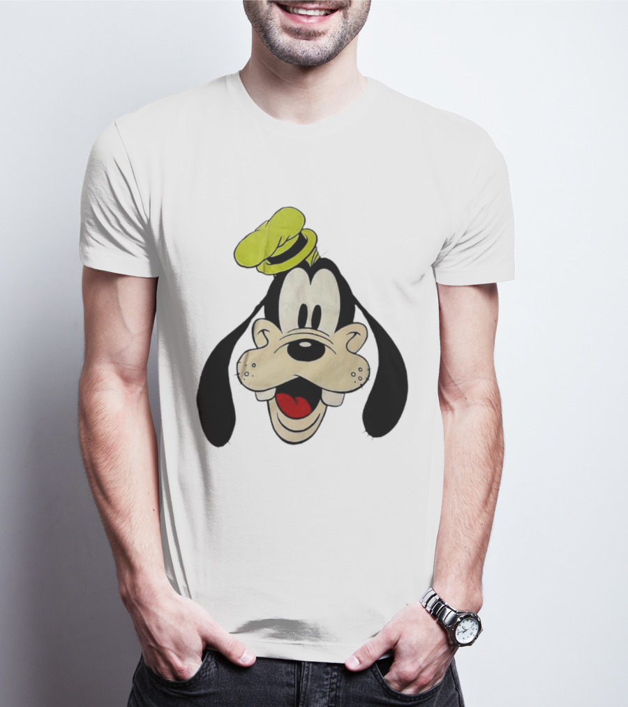Yats Goofy Head Disney Character Face T-Shirt
