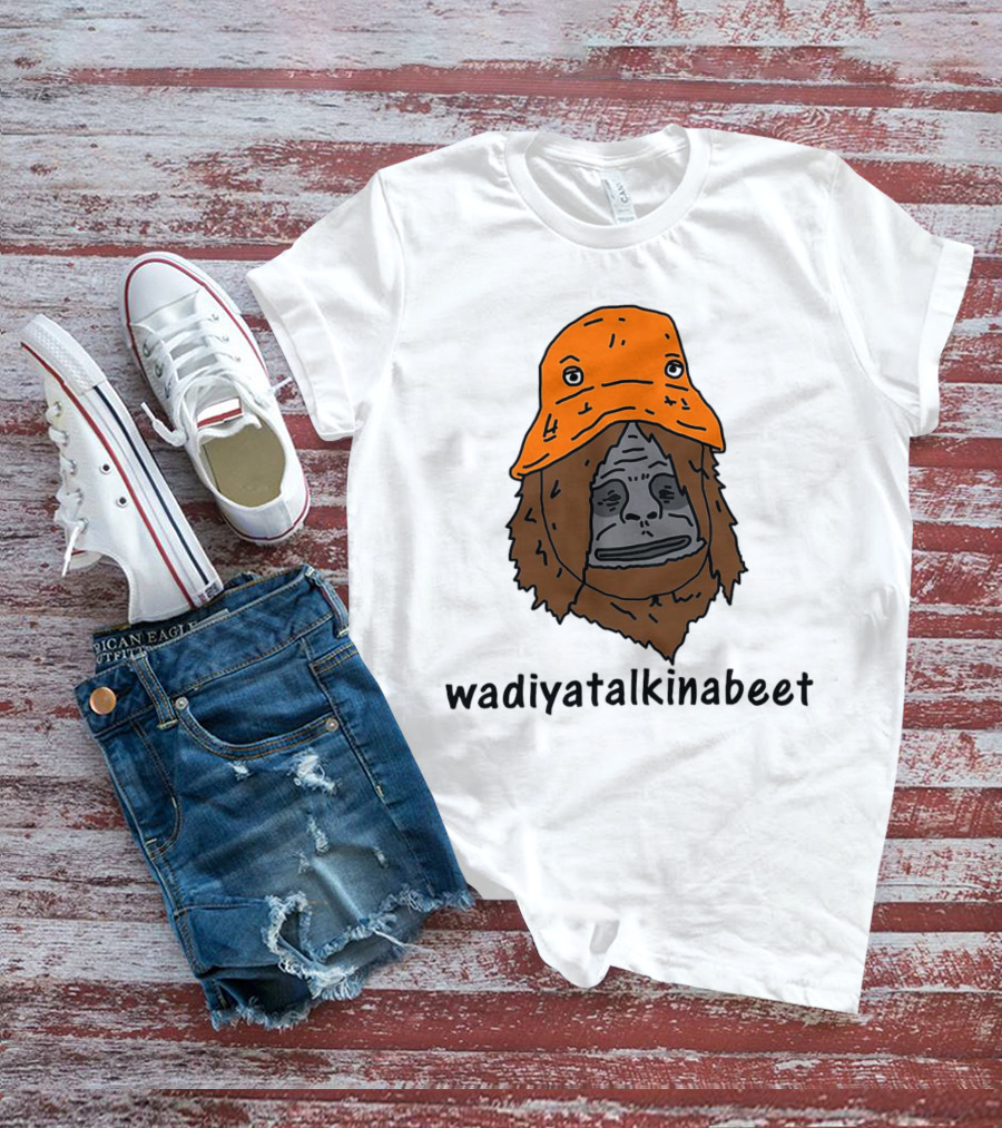 Big Lez Show Wadiyatalkinabeet Orange Hat Cartoon Character T-Shirt