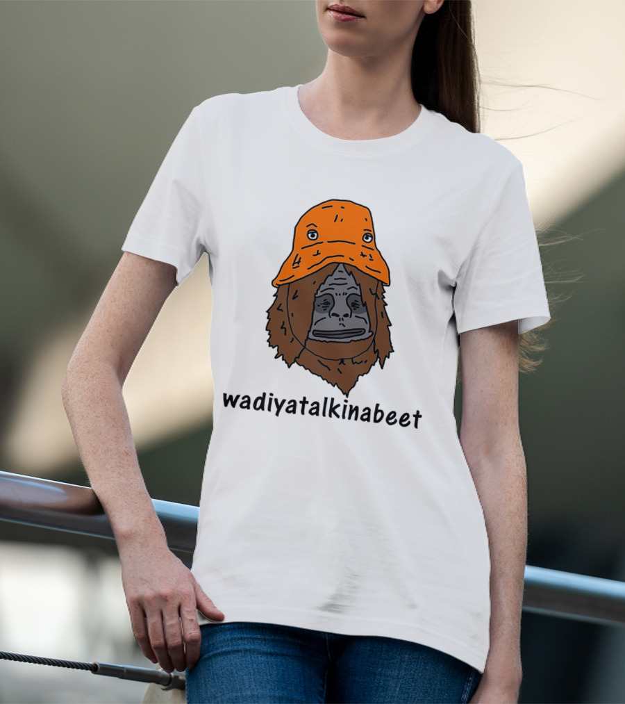 Big Lez Show Wadiyatalkinabeet Orange Hat Cartoon Character T-Shirt