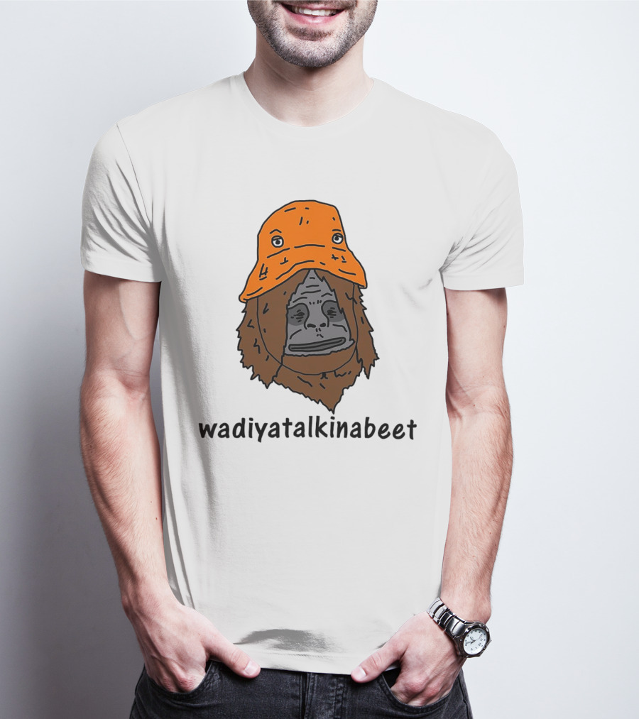 Big Lez Show Wadiyatalkinabeet Orange Hat Cartoon Character T-Shirt