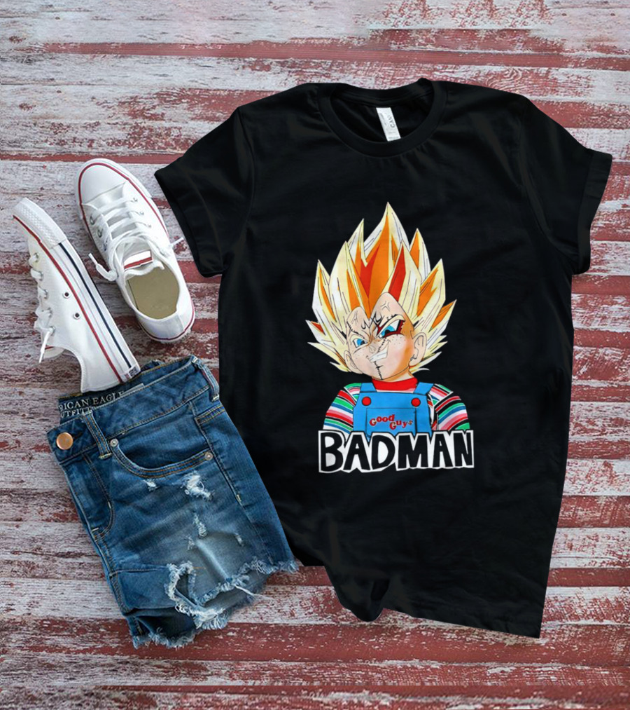 Vegeta Badman Good Guys Mashup T-Shirt