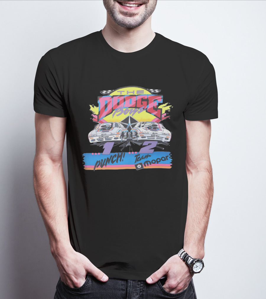 The Dodge Boys 1-2 Punch Team Mopar Racing T-Shirt