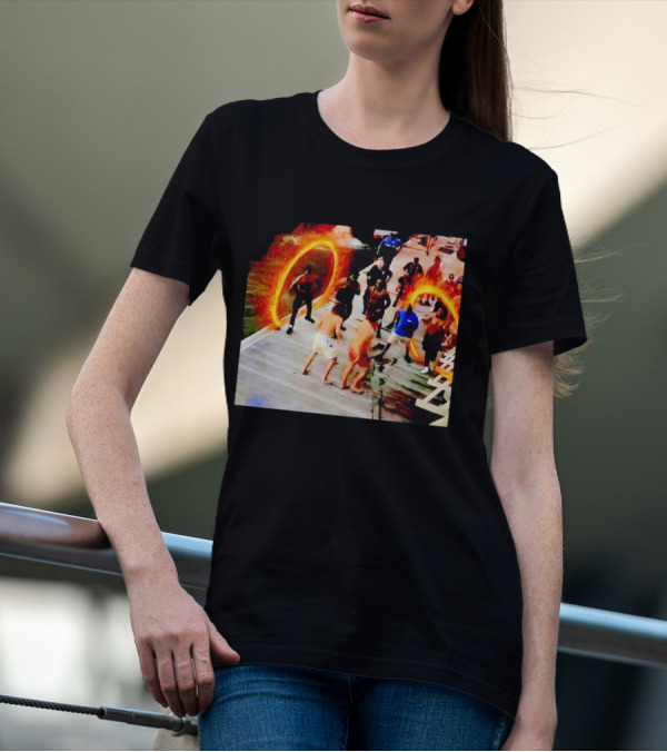 Montgomery Alabama Riverboat Fight Avengers Portal Scene Recreation T-Shirt