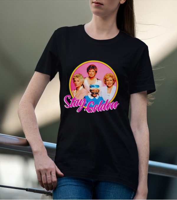 Golden Girls Character Group Circle Stay Golden T-Shirt