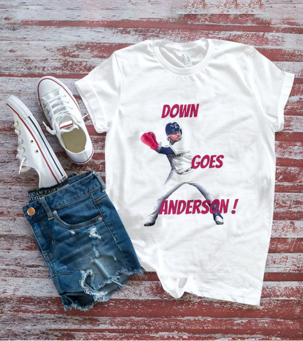 Down Goes Anderson Jose Ramirez Baseball Punch T-Shirt