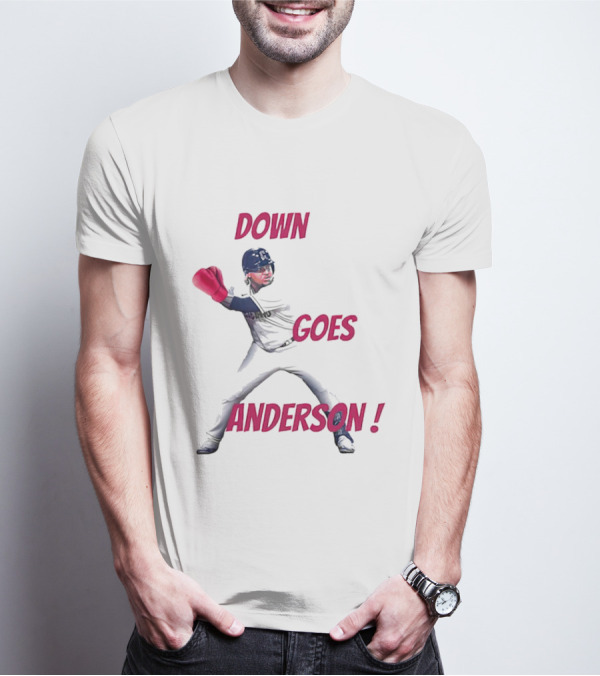 Down Goes Anderson Jose Ramirez Baseball Punch T-Shirt
