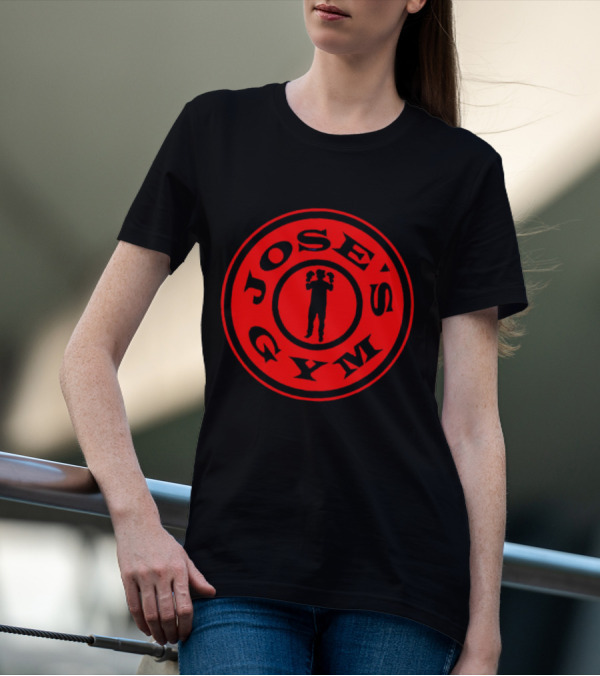 José Ramírez Jose's Gym Powerlifting Silhouette Emblem T-Shirt