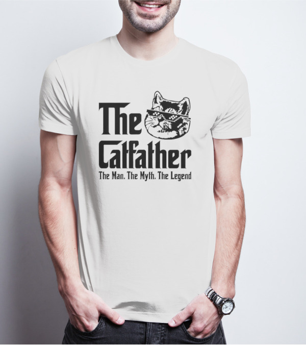 The Catfather The Man The Myth The Legend Iconic Cat Mafia T-Shirt