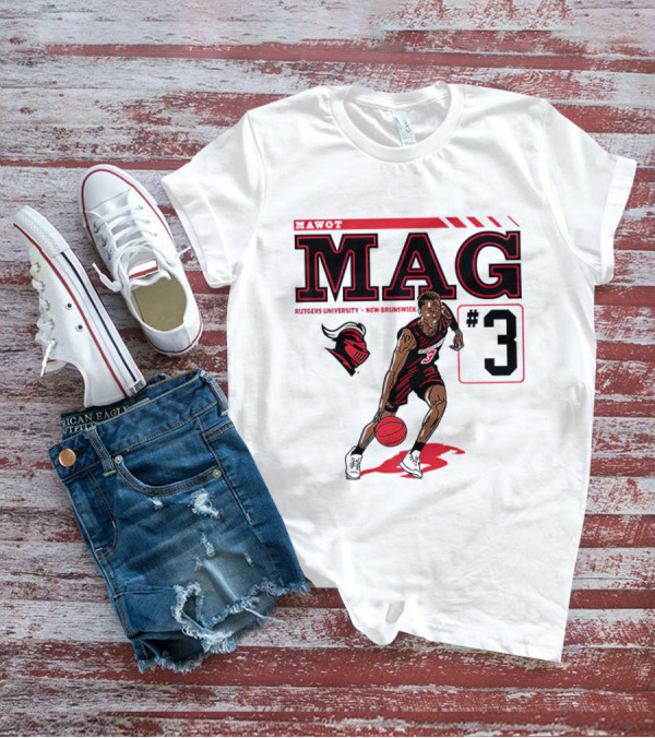 Mawot Mag #3 Rutgers Scarlet Knights Basketball Caricature Rutgers University New Brunswick T-Shirt