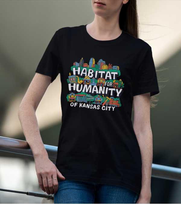 Habitat For Humanity Of Kansas City Neighborhood Paseo Linwood Buildings T-Shirt