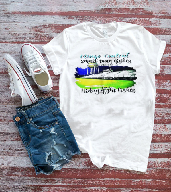 Mingo Central Small Town Nights Under Those Friday Night Lights Stadium Scene T-Shirt