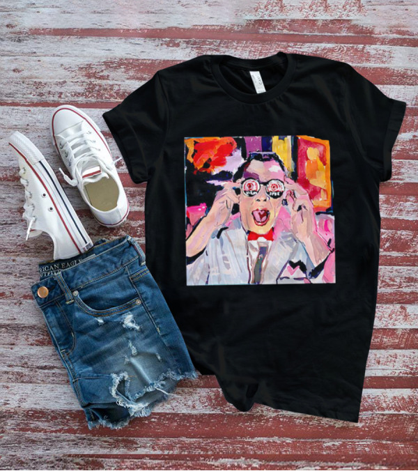 Pee Wee Herman 80s Jambi Playhouse Retro Glasses T-Shirt
