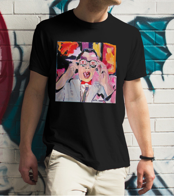 Pee Wee Herman 80s Jambi Playhouse Retro Glasses T-Shirt