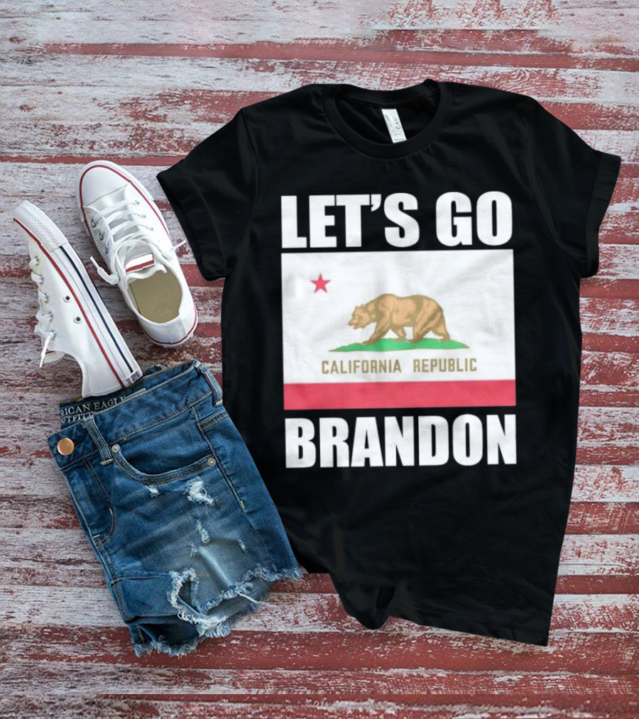 LET’S GO BRANDON CALIFORNIA REPUBLIC FLAG T-Shirt