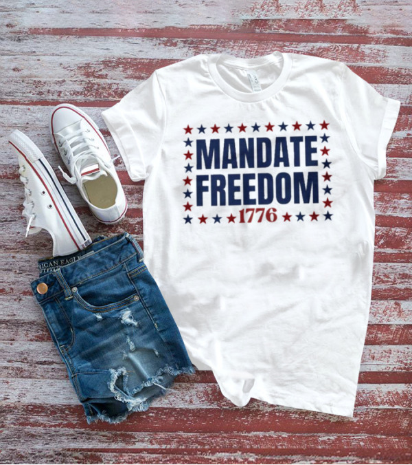 Mandate Freedom 1776 Stars Red Blue T-Shirt