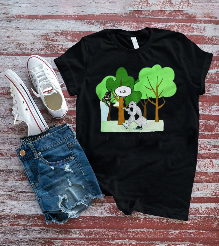Nature Is Heelying Sick With Trees And Butterfly T-Shirt