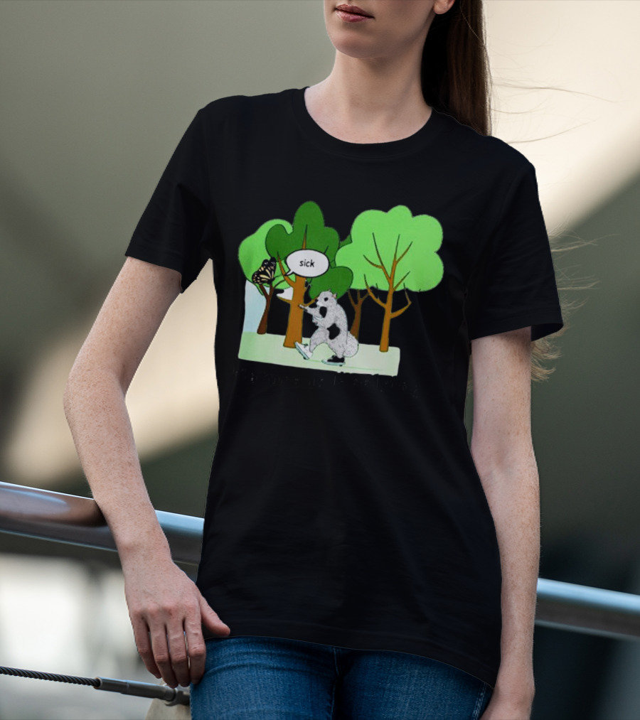 Nature Is Heelying Sick With Trees And Butterfly T-Shirt