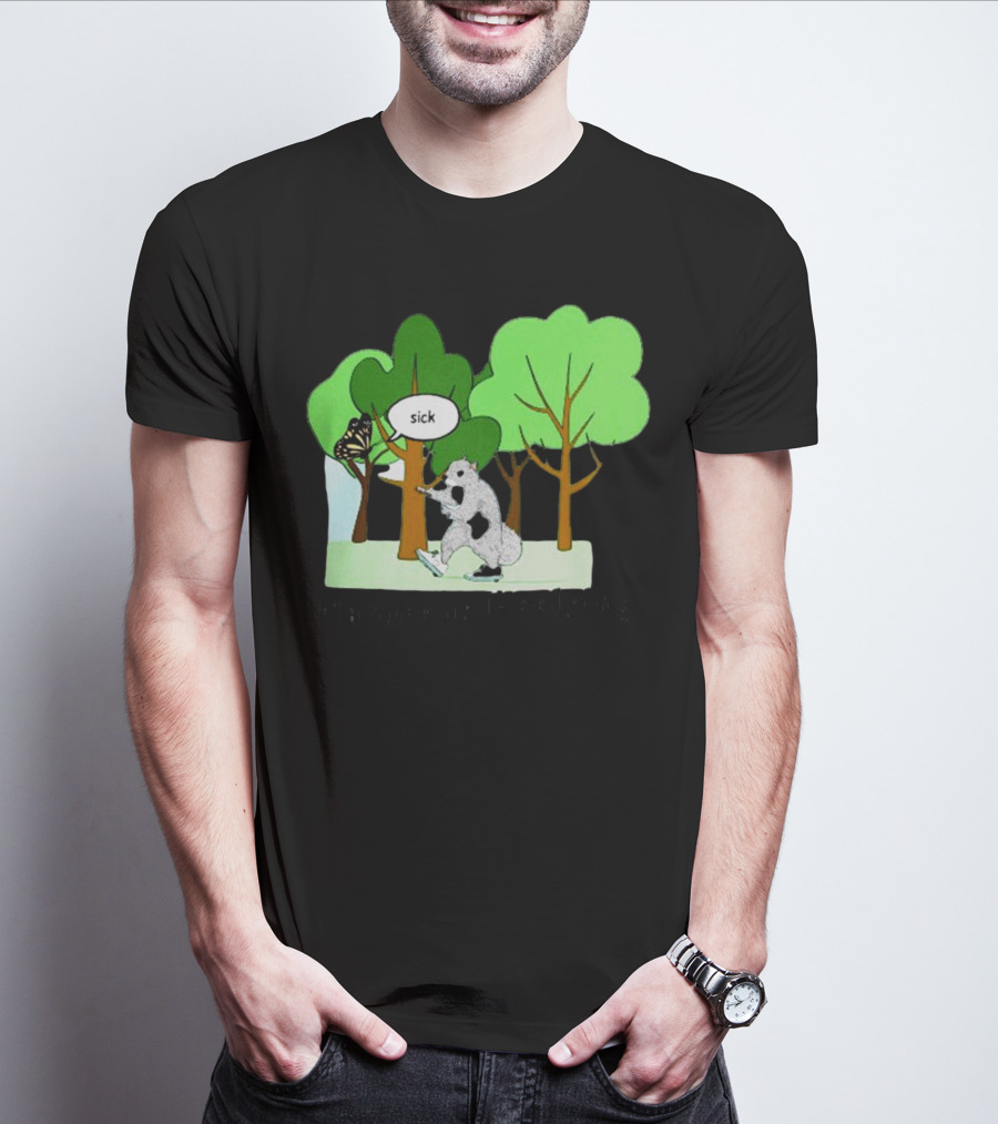 Nature Is Heelying Sick With Trees And Butterfly T-Shirt