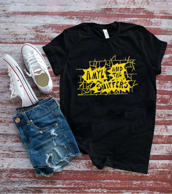 Amyl And The Sniffers Yellow Brick Wall Burst T-Shirt