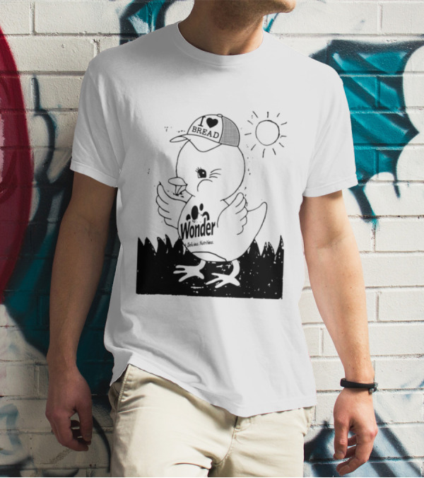 Wonder Bread Duck I Love Bread Hat T-Shirt