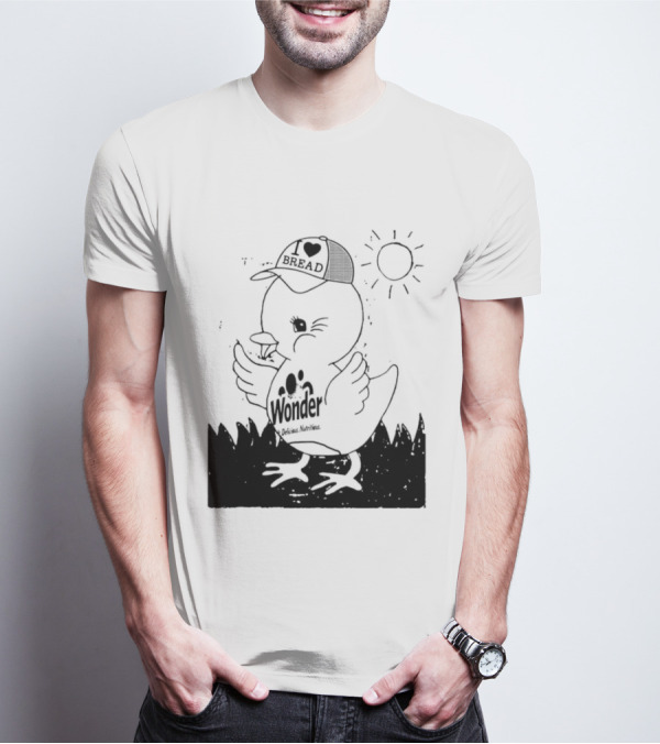 Wonder Bread Duck I Love Bread Hat T-Shirt