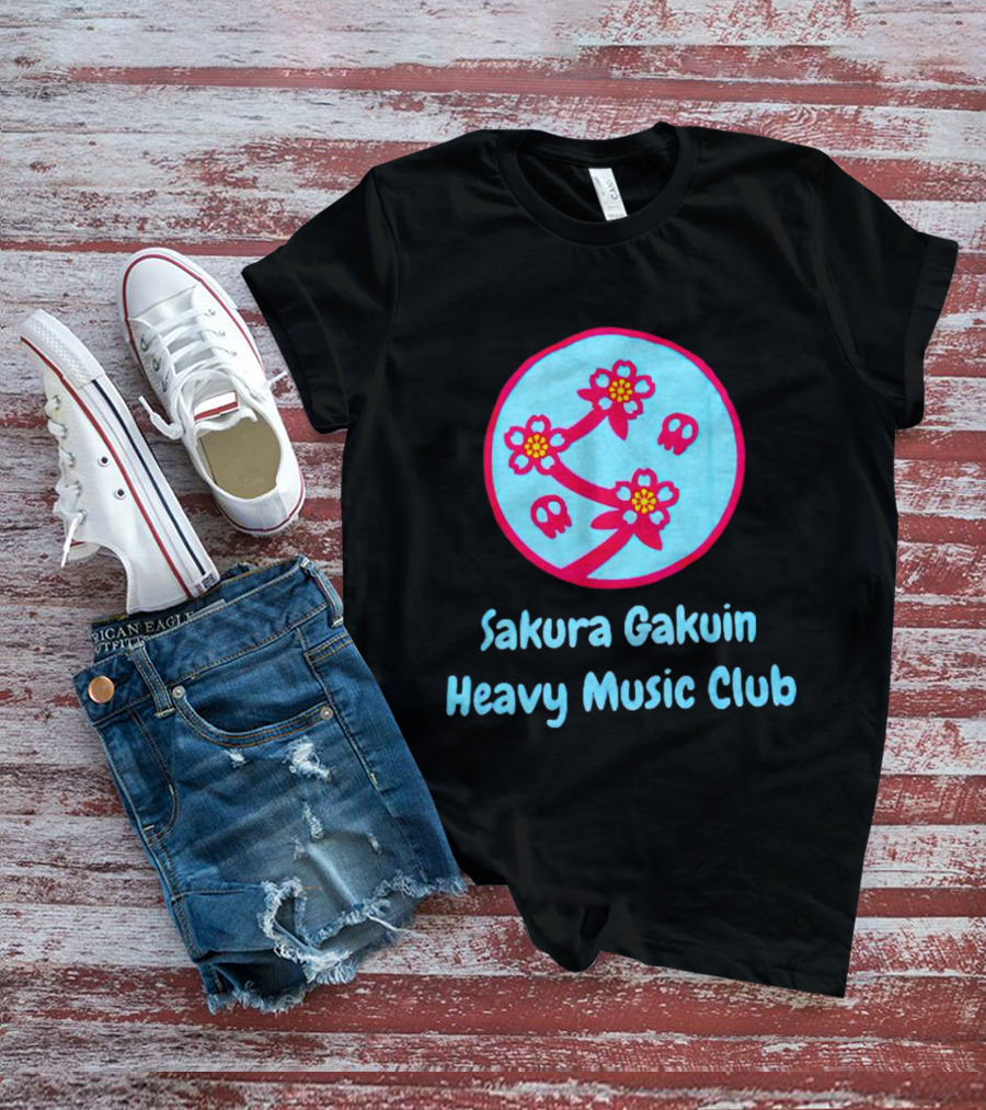 Sakura Gakuin Heavy Music Club Cherry Blossom Skulls T-Shirt