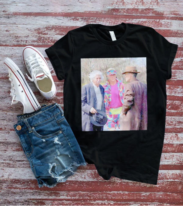 Albert Einstein Oppenheimer Ken Barbie Funny Barbenheimer Iconic Meeting T-Shirt