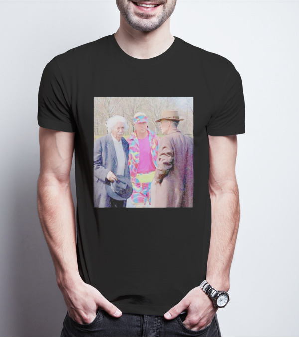Albert Einstein Oppenheimer Ken Barbie Funny Barbenheimer Iconic Meeting T-Shirt