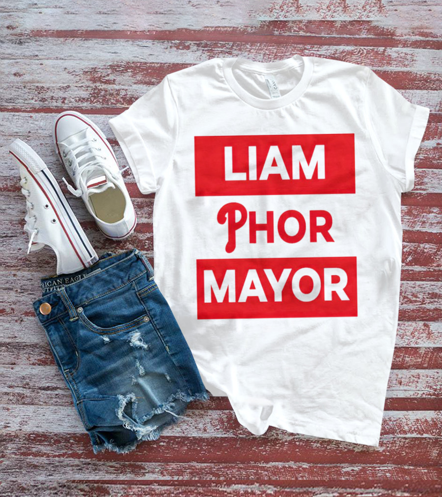 LIAM PHOR MAYOR Philadelphia Phillies T-Shirt
