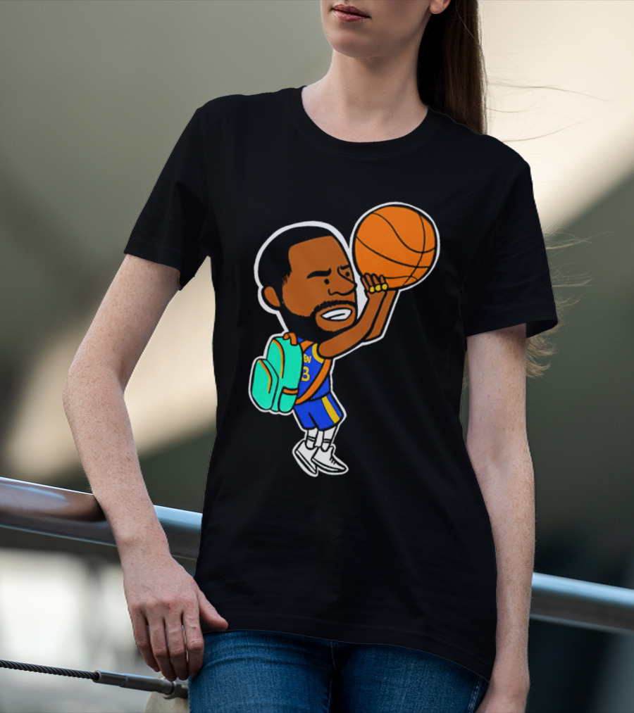 Dray Backpack Basketball Player Cartoon T-Shirt