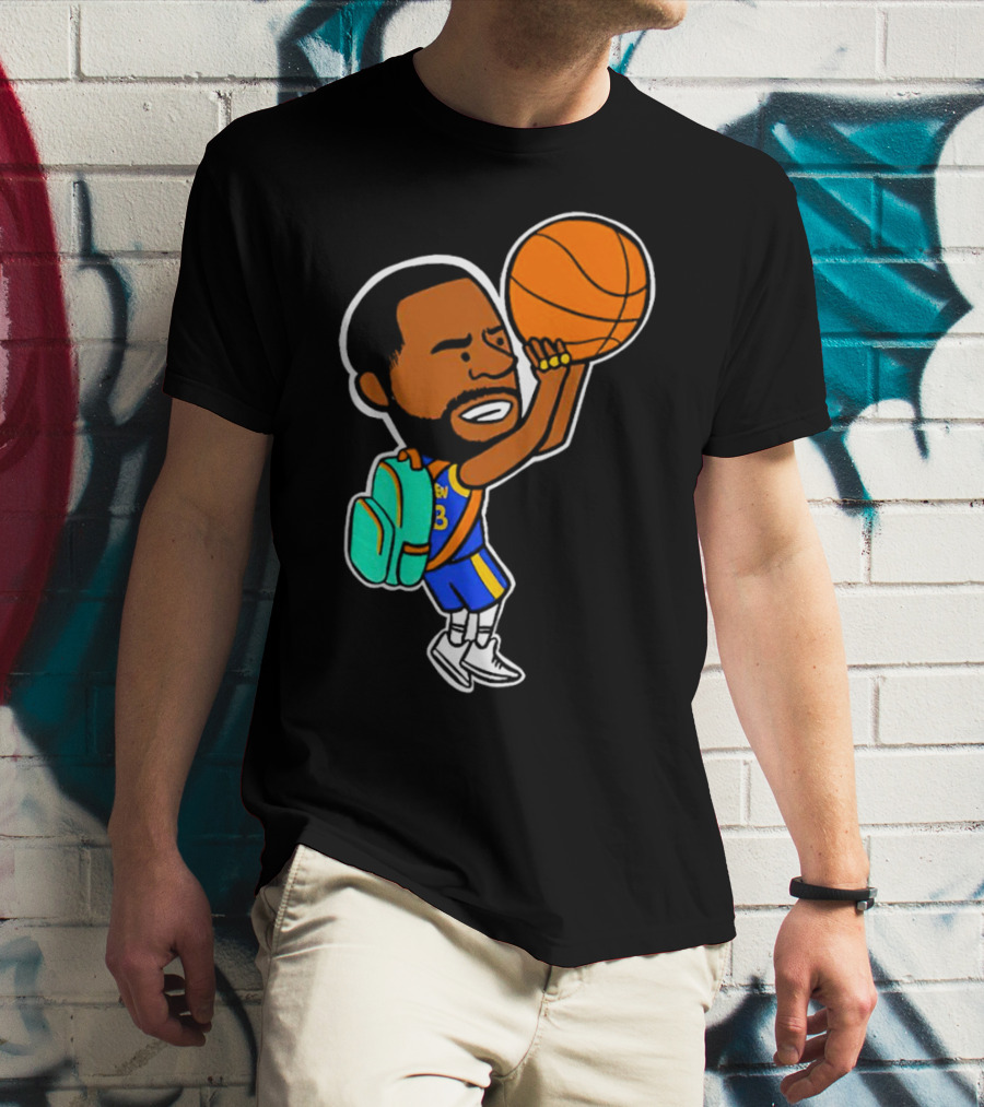 Dray Backpack Basketball Player Cartoon T-Shirt