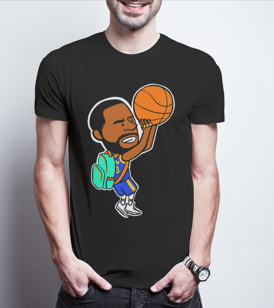 Dray Backpack Basketball Player Cartoon T-Shirt