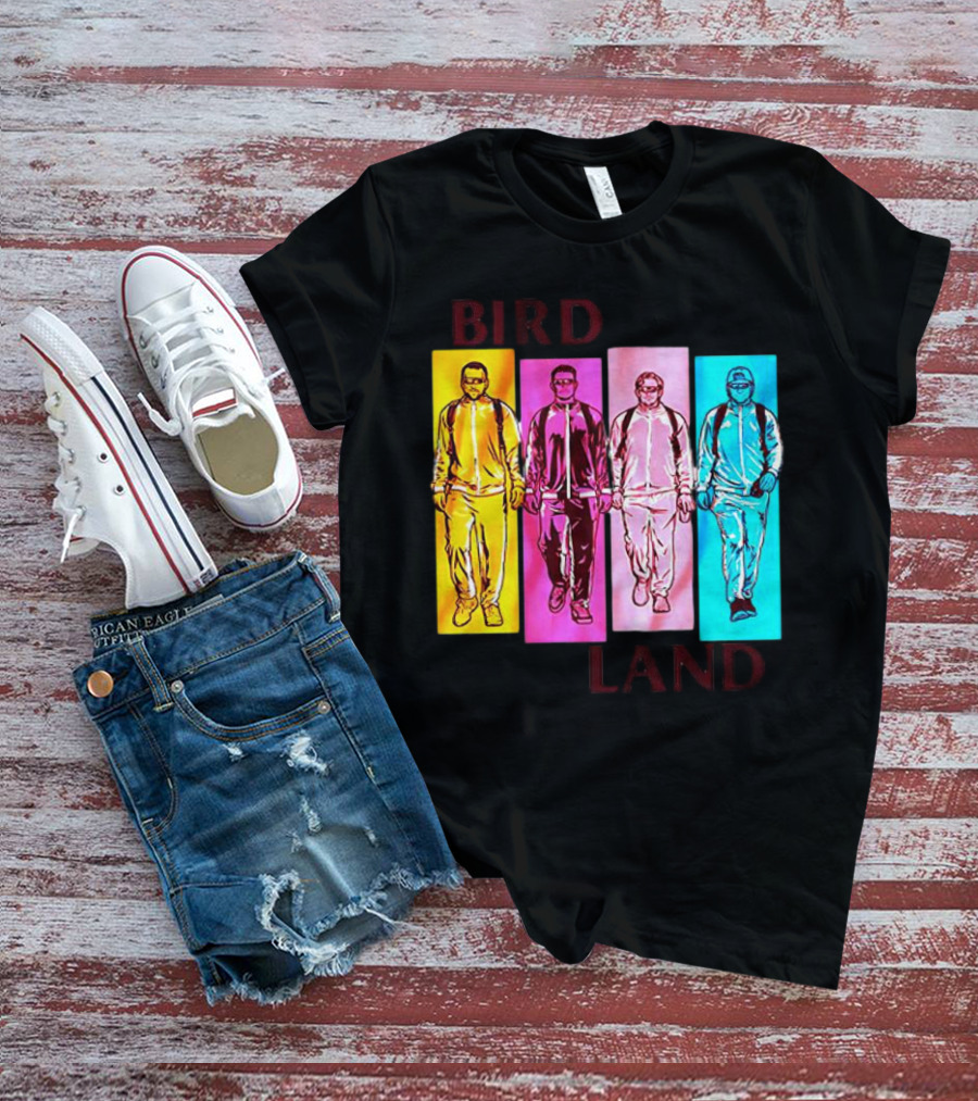 Baltimore Birdland Power Rangers Walking In Vibrant Colors T-Shirt