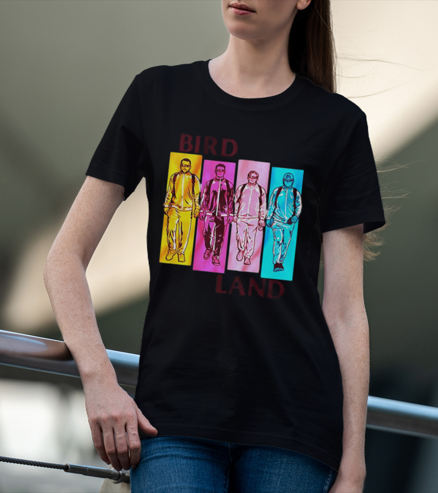 Baltimore Birdland Power Rangers Walking In Vibrant Colors T-Shirt