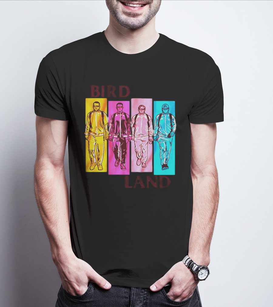 Baltimore Birdland Power Rangers Walking In Vibrant Colors T-Shirt
