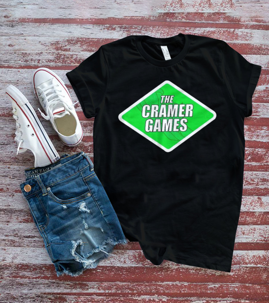 The Cramer Games Green Diamond Logo With Roller Coaster Element T-Shirt
