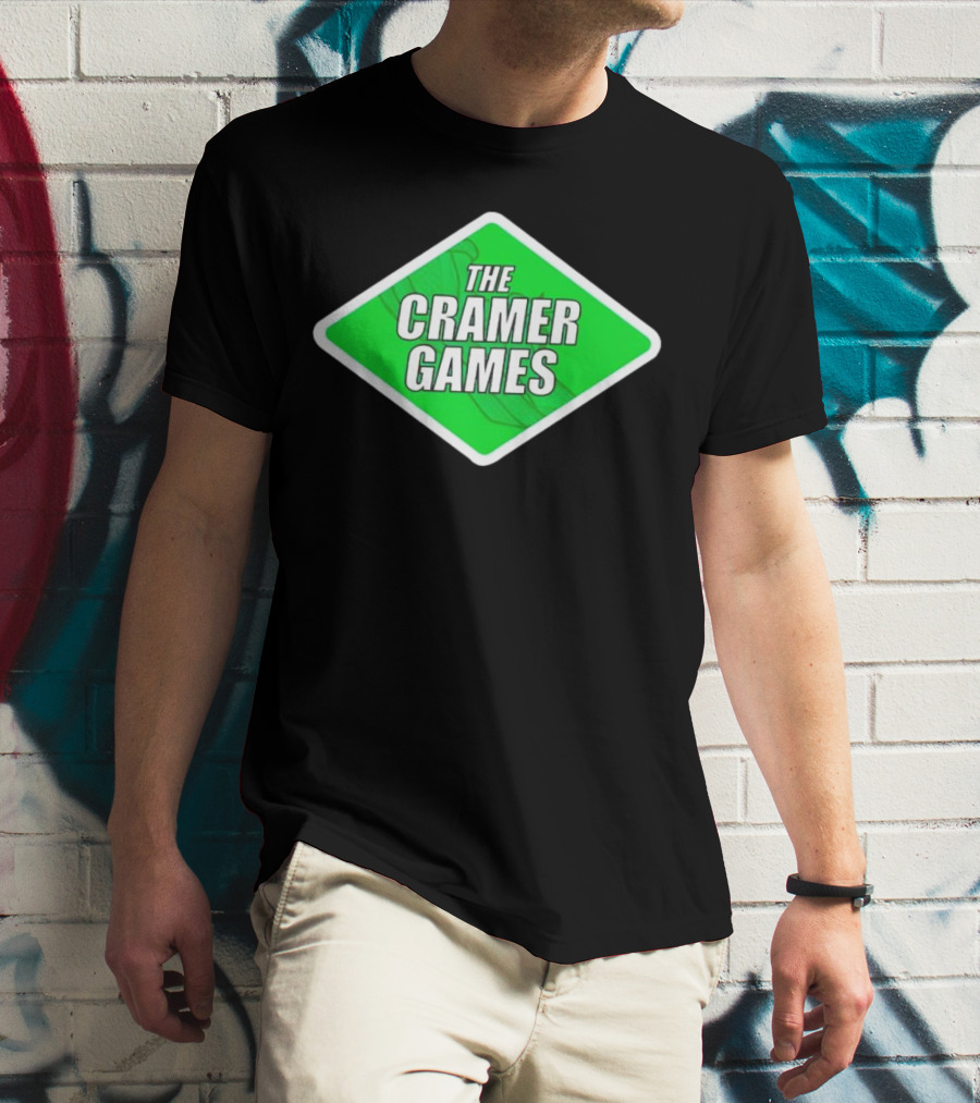 The Cramer Games Green Diamond Logo With Roller Coaster Element T-Shirt