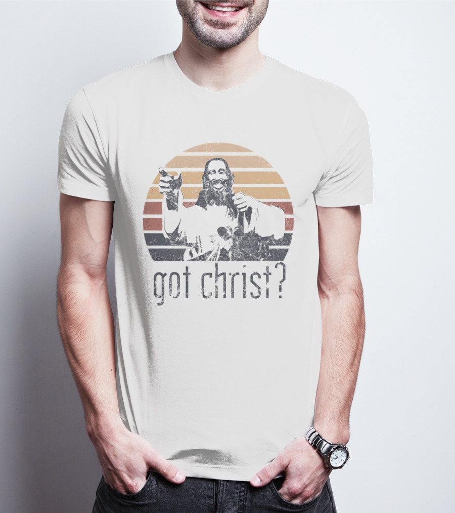 Got Christ Vintage Retro Sunset T-Shirt