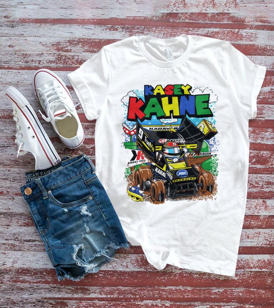 Kasey Kahne KKR Dirt Karavan Curb Racing Cartoon Fuel Me T-Shirt