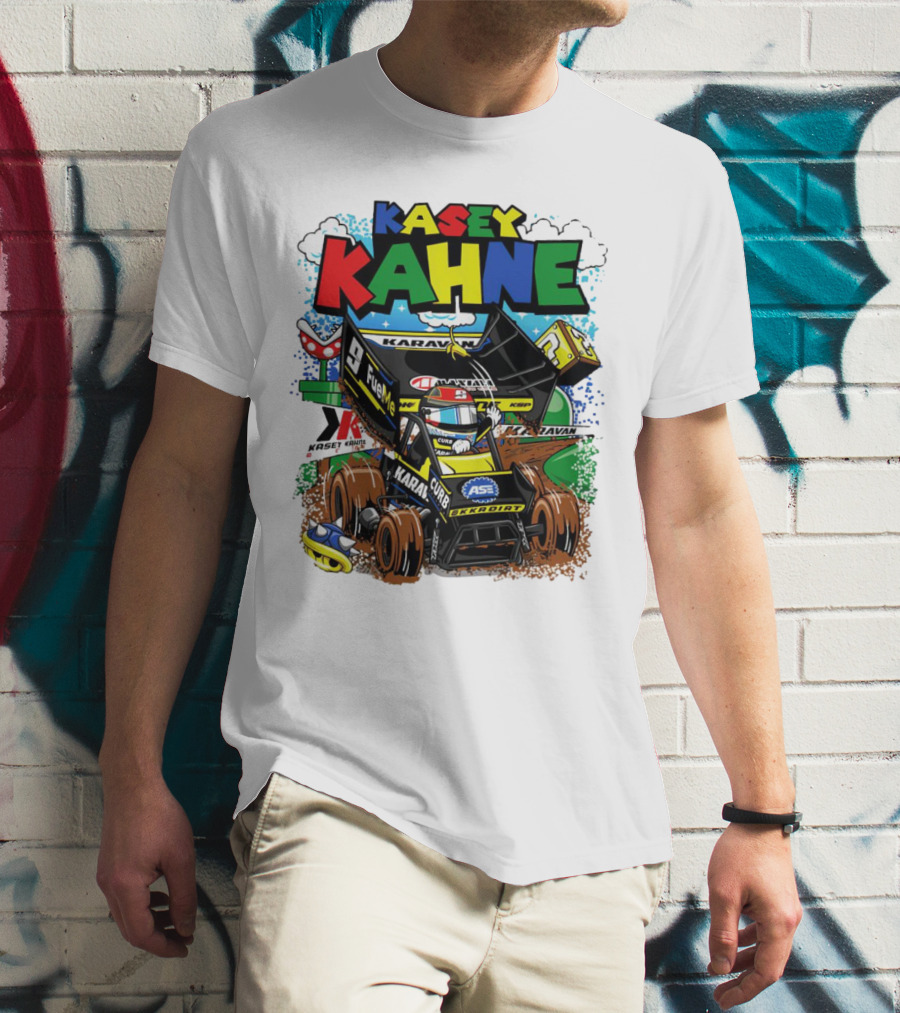 Kasey Kahne KKR Dirt Karavan Curb Racing Cartoon Fuel Me T-Shirt