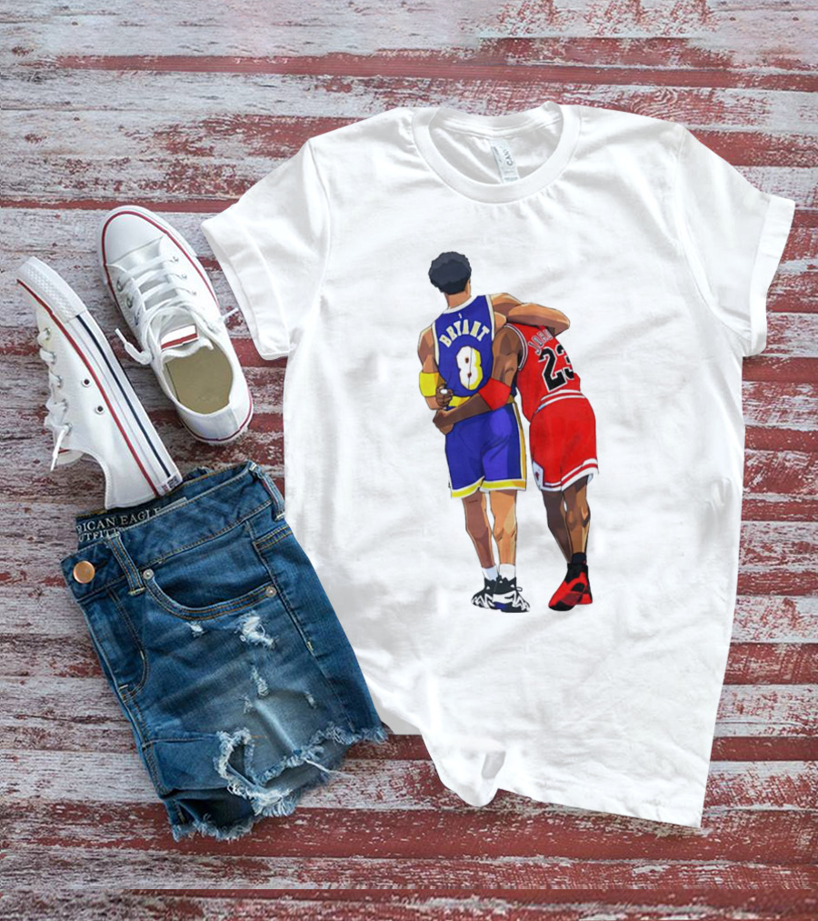 Kobe Bryant Michael Jordan Forever 8 23 Lakers Bulls T-Shirt