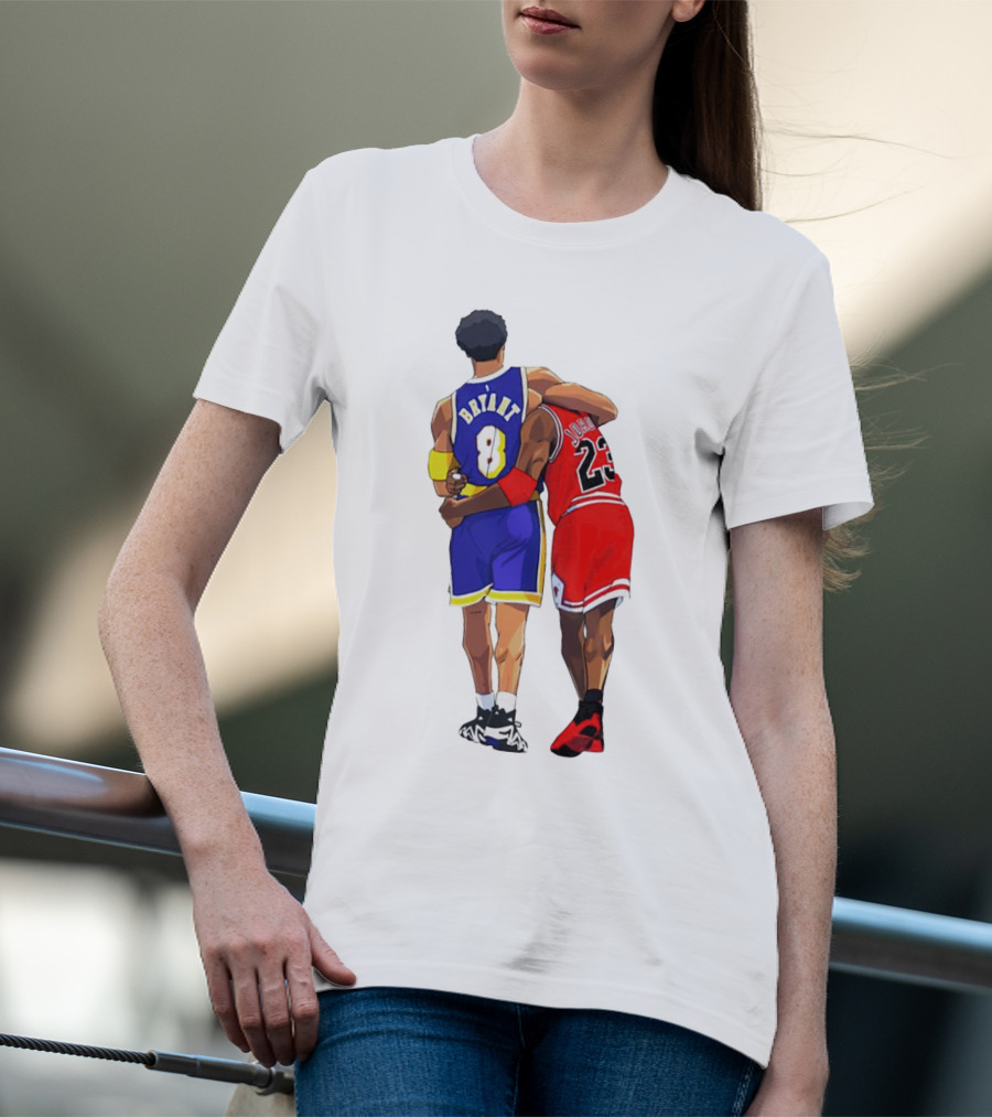 Kobe Bryant Michael Jordan Forever 8 23 Lakers Bulls T-Shirt
