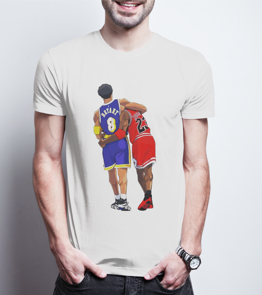 Kobe Bryant Michael Jordan Forever 8 23 Lakers Bulls T-Shirt