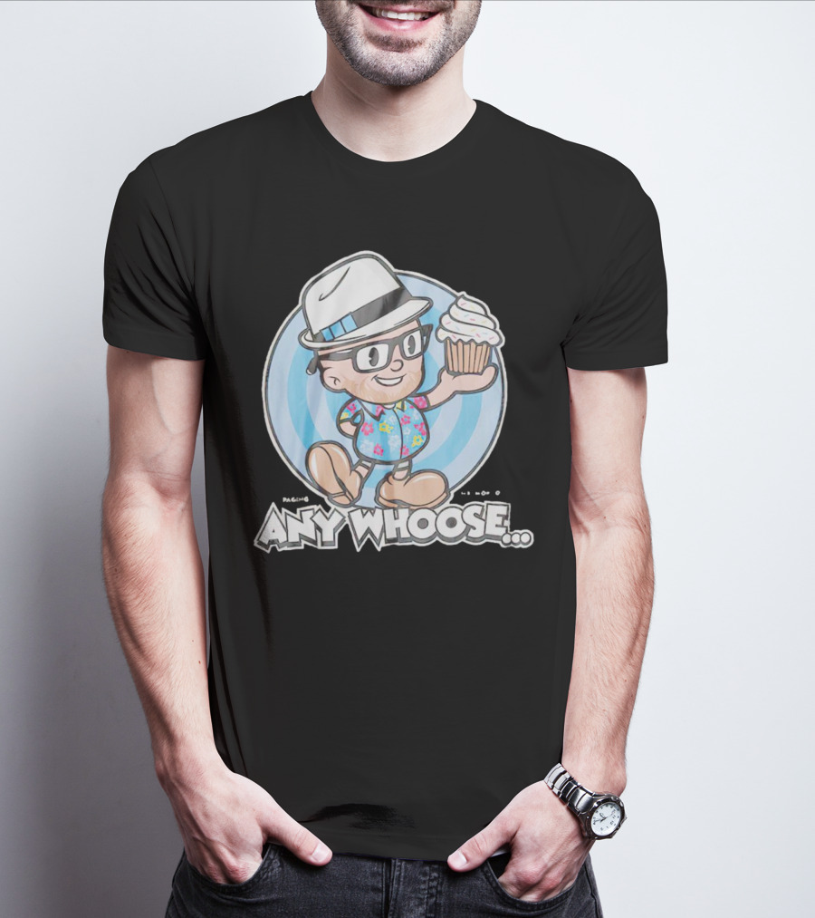 Paging Mr Morrow Any Whoose Cupcake Quirky Cartoon T-Shirt