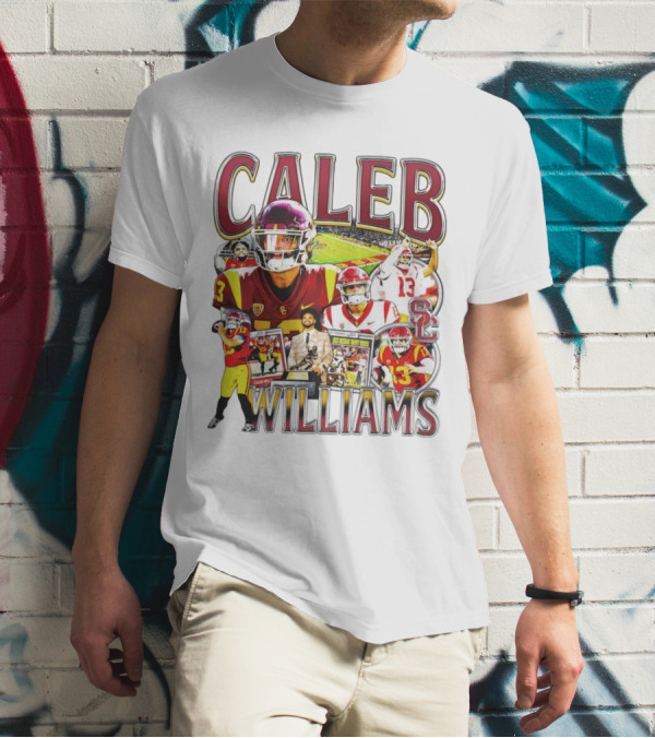 Caleb Williams USC Trojans Football Collage With SC T-Shirt