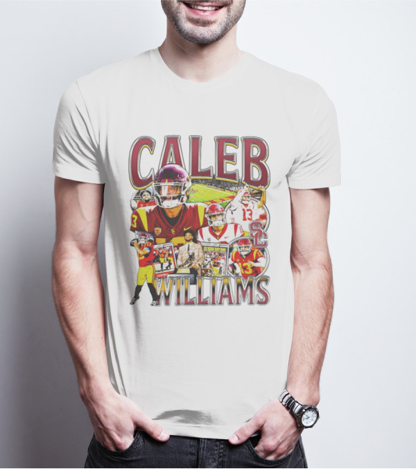 Caleb Williams USC Trojans Football Collage With SC T-Shirt